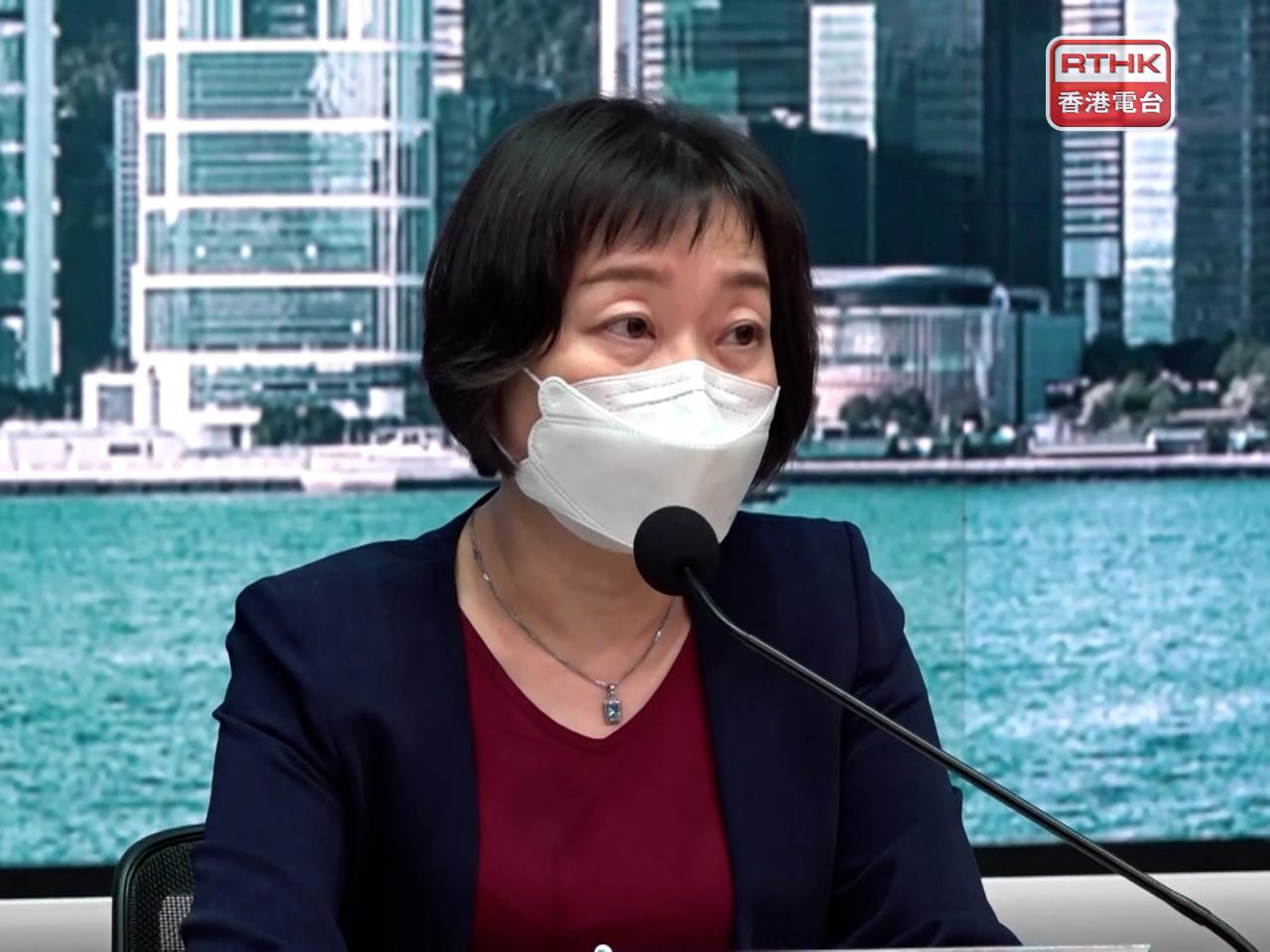 張竹君表示，Omicron變種亞型BA.2.12.1新發現的4宗個案，其中3名患者分別來自荷蘭和美國。 （施華駿攝）