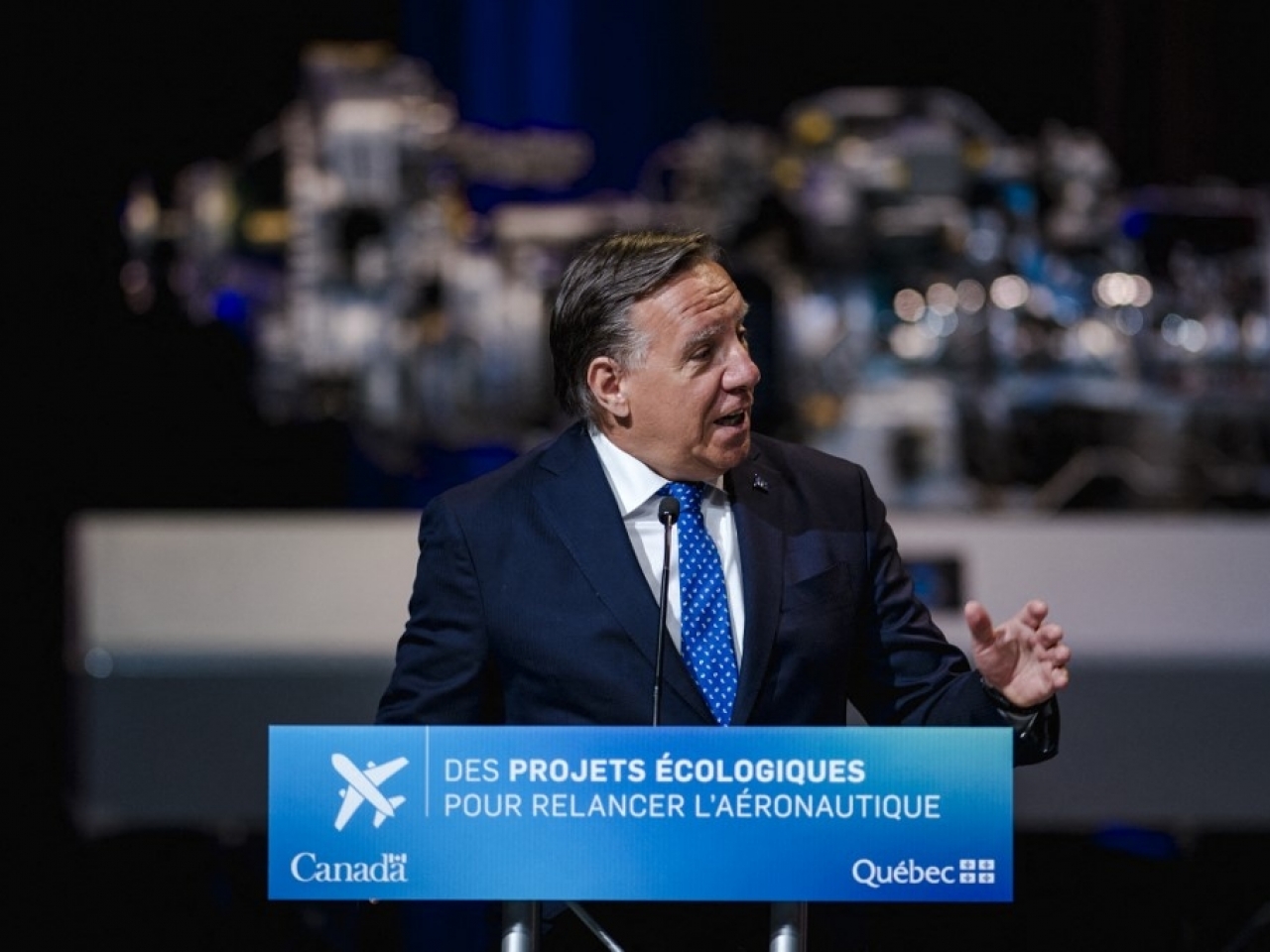 Premier Francois Legault's (pictured) Coalition Avenir Quebec is determined to protect French. File photo: AFP