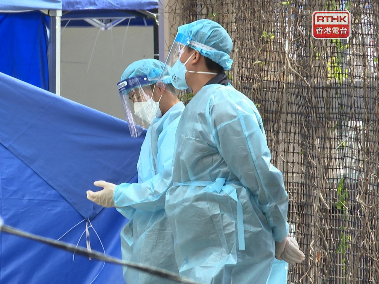 德田邨德義樓發現10宗陽性和兩宗檢測結果不確定個案。（港台圖片）