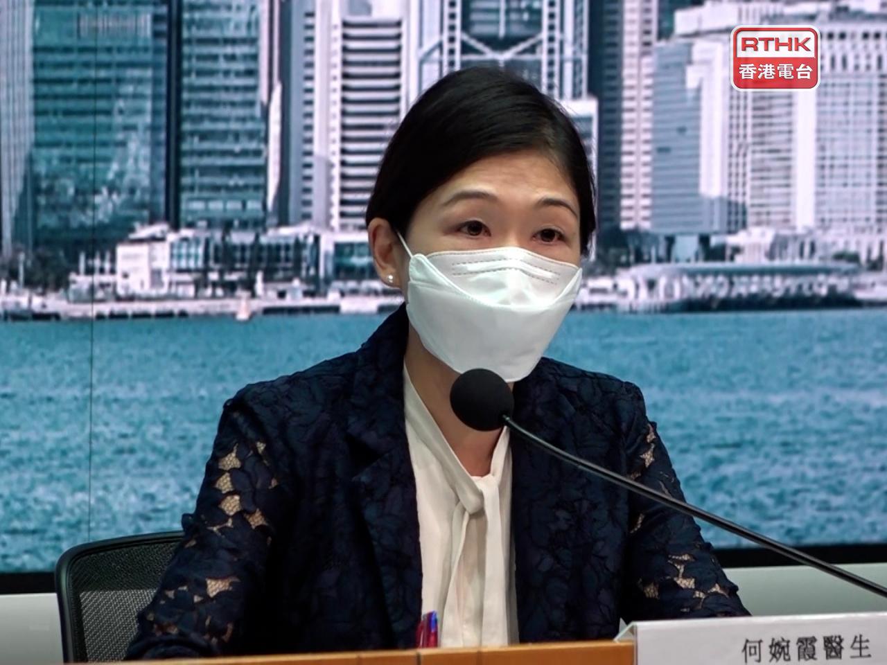 何婉霞表示，危殆男童已接種兩劑科興疫苗，正在瑪嘉烈醫院兒童深切治療部留醫。（陳豊贊攝）