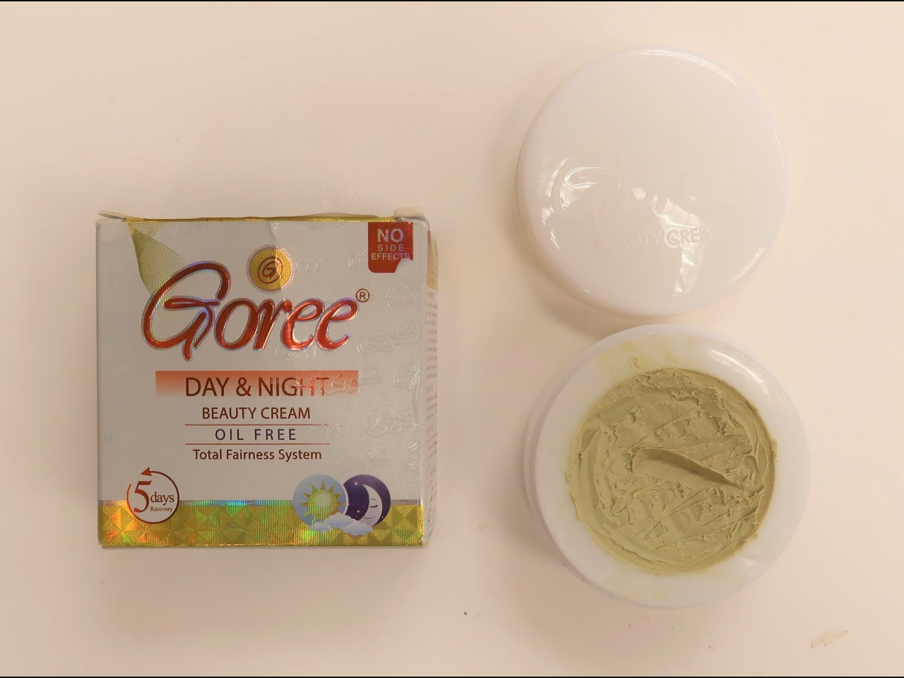其中一款產品「Goree Day and Night Beauty Cream Oil Free」。（政府新聞處）