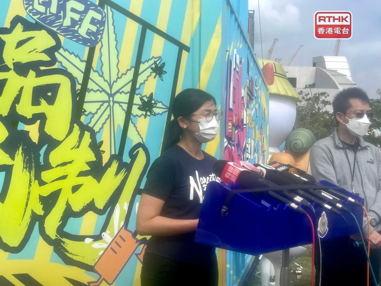 警方表示，根據去年被呈報吸毒人數反映，吸毒呈年輕化趨勢。（李嘉雯攝）
