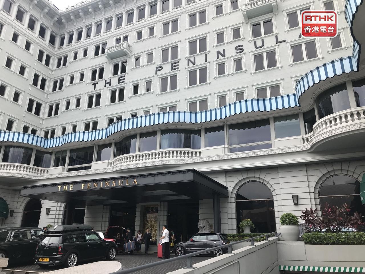香港半島酒店首季表現顯著改善，平均可出租客房收入及平均房租均重返疫情前水平。（港台圖片）