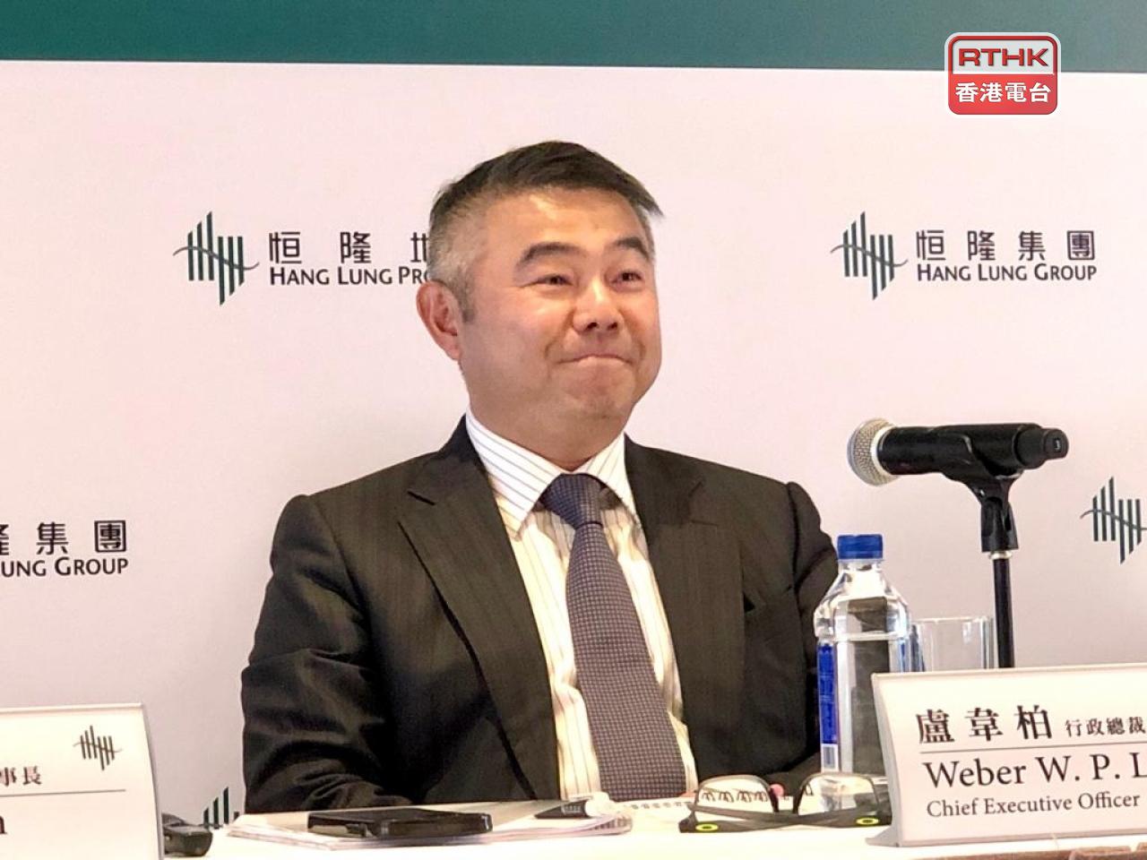 盧韋柏表示，隨著基數效應減退，下半年租戶銷售額的增長或不及上半年。（羅煒皓攝）