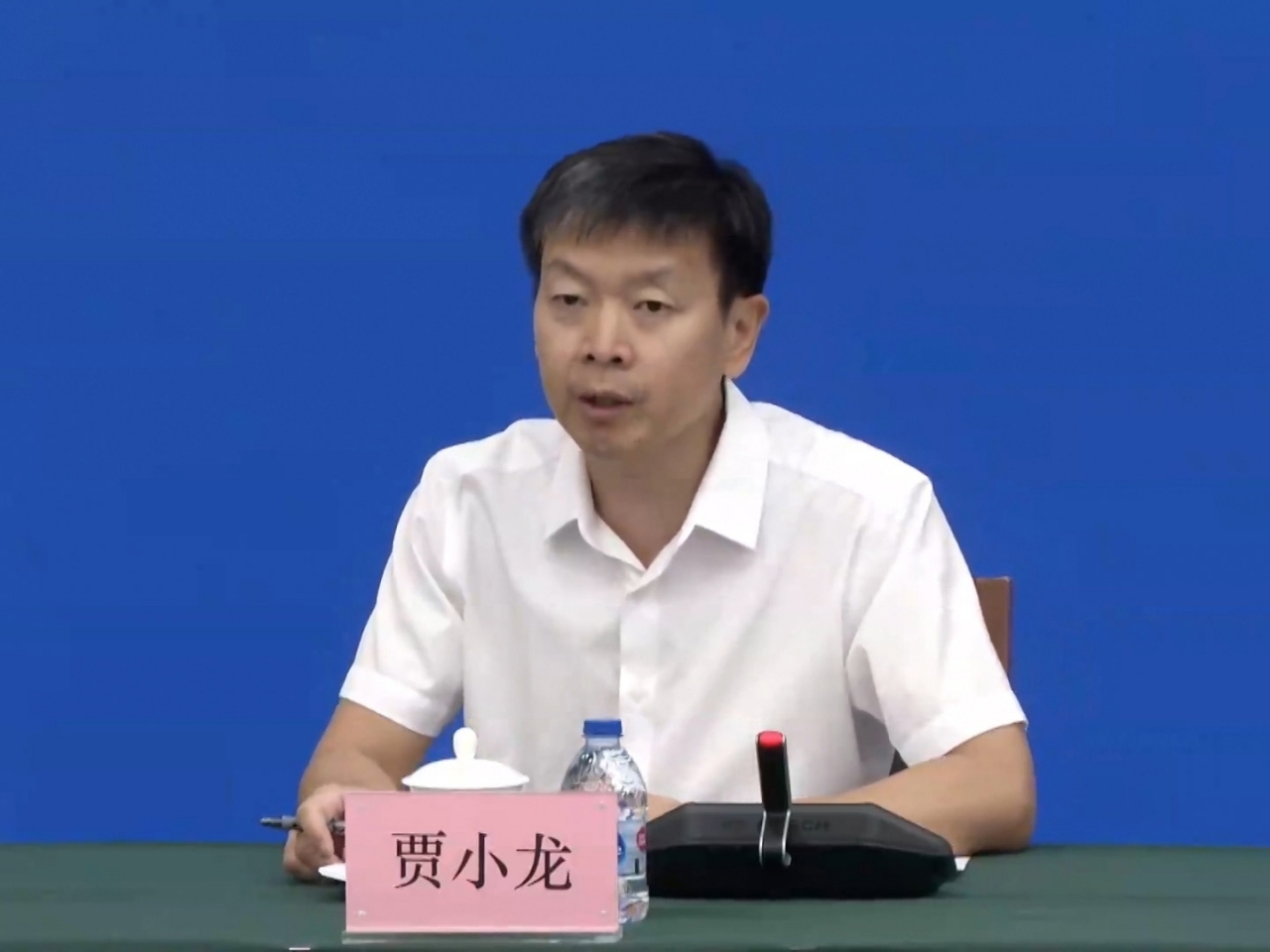 Jia Xiaolong from the National Climate Centre says local governments should preprare for weather hazards. Photo courtesy: China Meteorological Administration