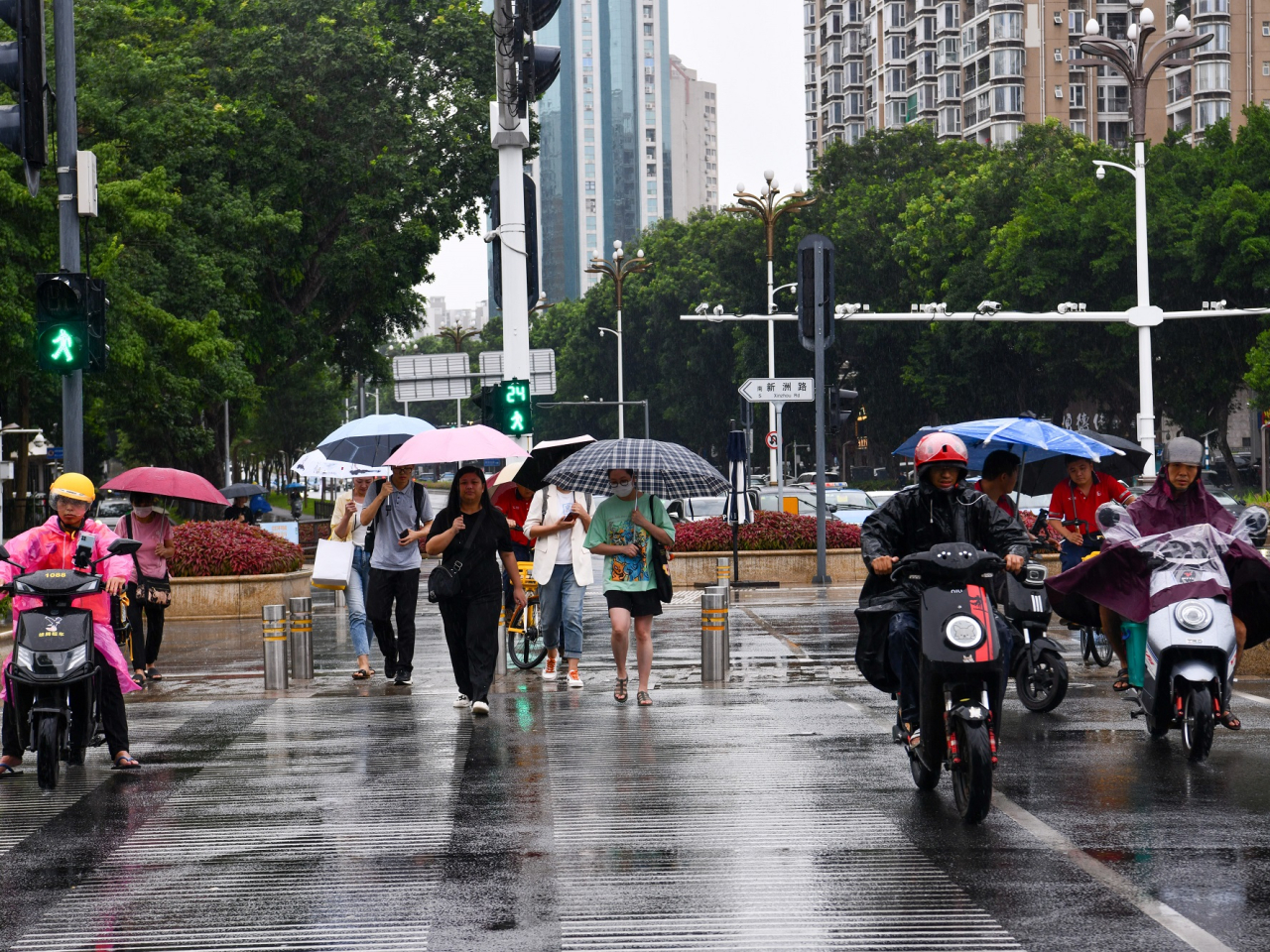 Authorities in Shenzhen had shut down businesses and transport services ahead of Saola's passage. Photo: Xinhua