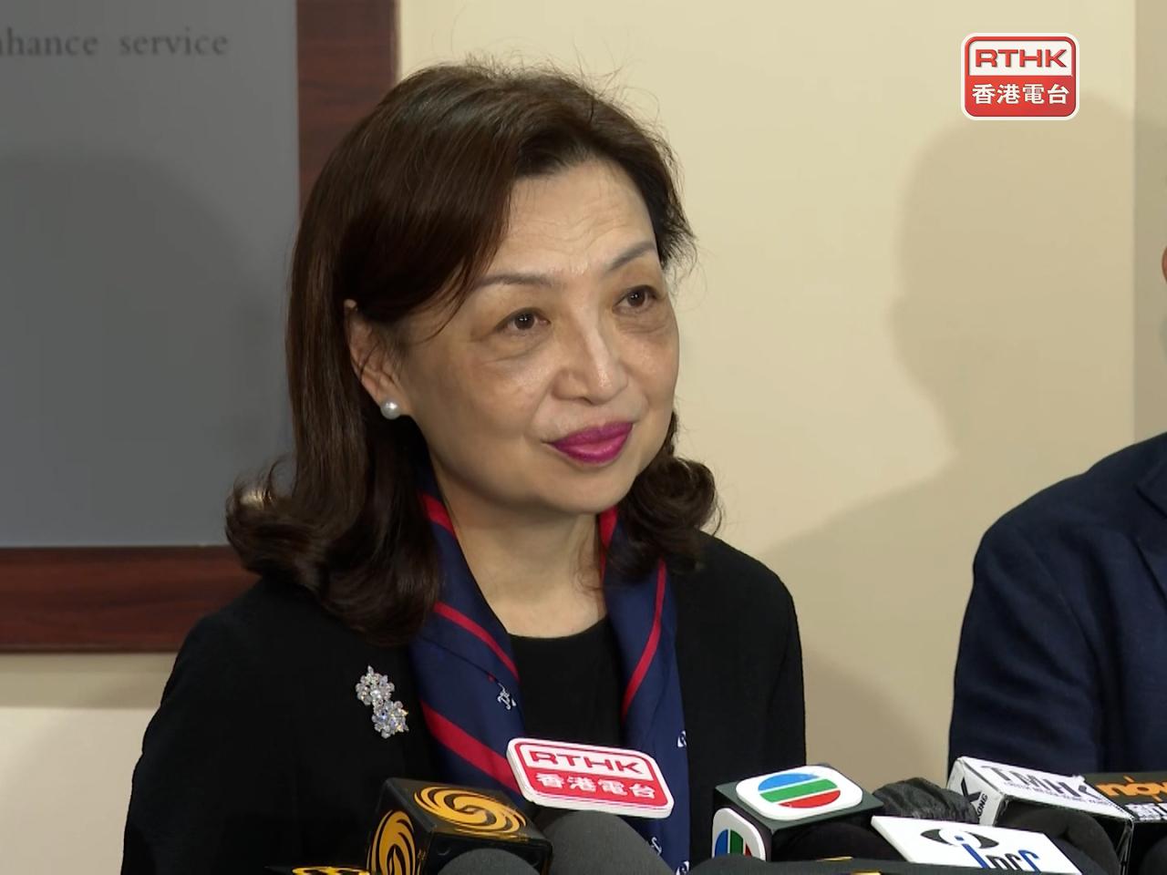 王沛詩說，校委會決定委任其餘兩名校外成員，分別是資深大律師許偉強及審計署前署長孫德基。（港台圖片）