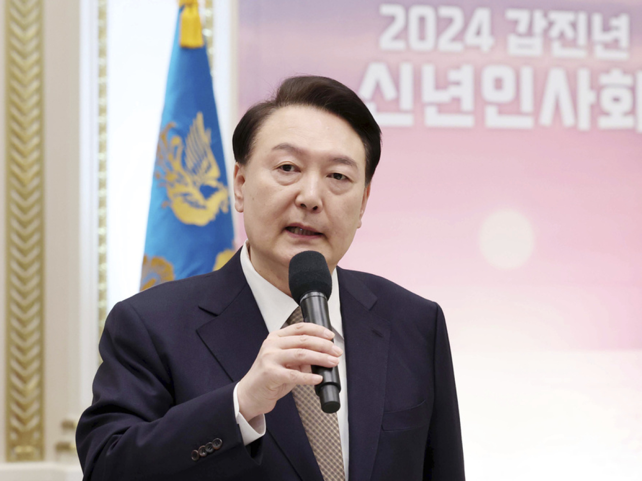 尹錫悅強調，一旦北韓發起挑釁，韓方將加倍反制。（美聯社）