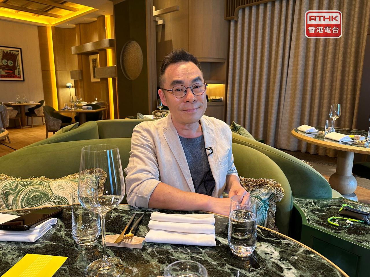 林柏希表示，今晚生意比農曆新年四日假期增長五成、甚至八成，為新春市道生意最好的一晚。（譚嘉賢攝）