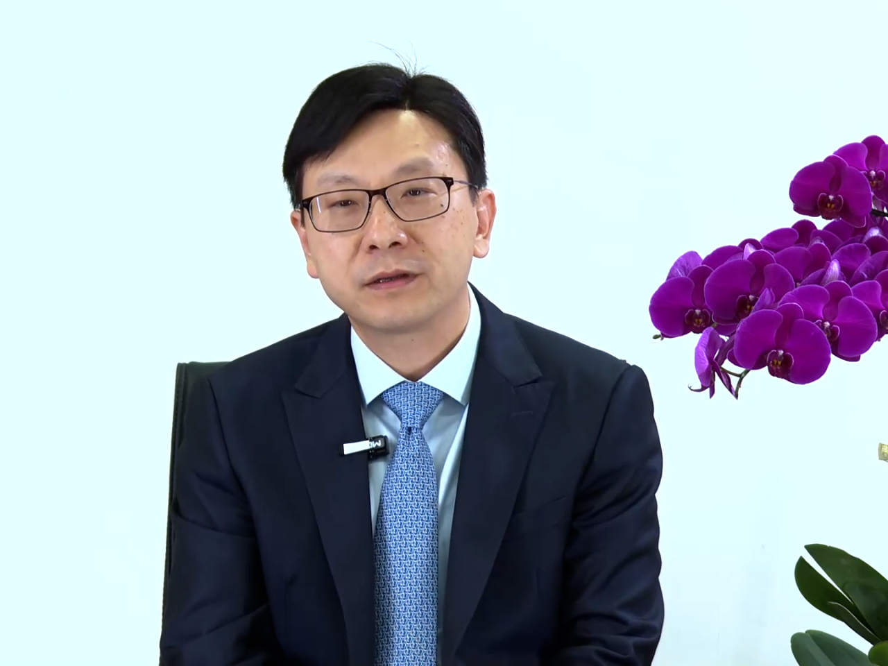 孫玉菡說,希望直播活動能加深有興趣來港人才對香港人才政策的了解。(政府新聞處)
