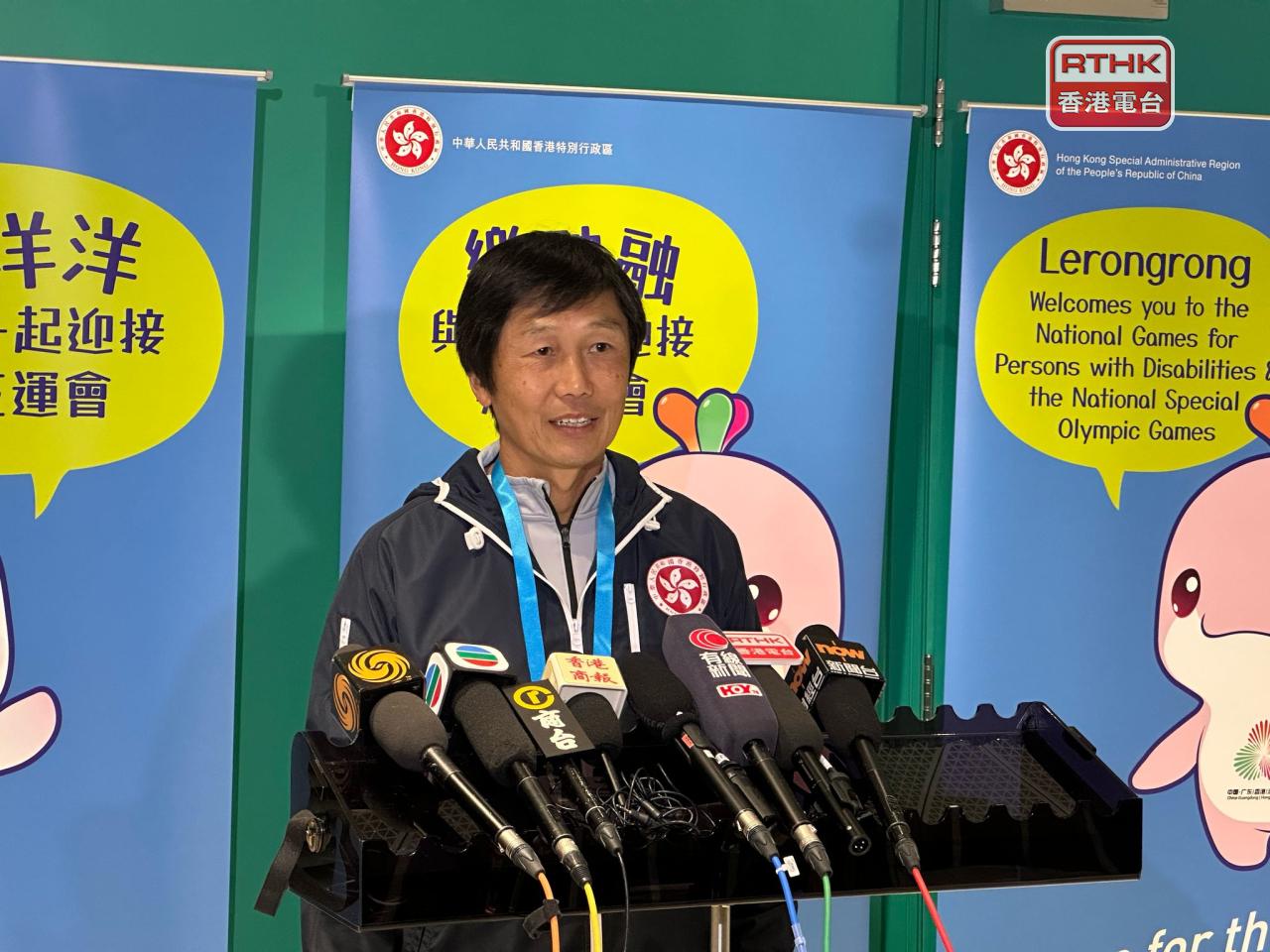 楊德強說，在今次測試賽中獲得很多經驗。（仇志榮攝）