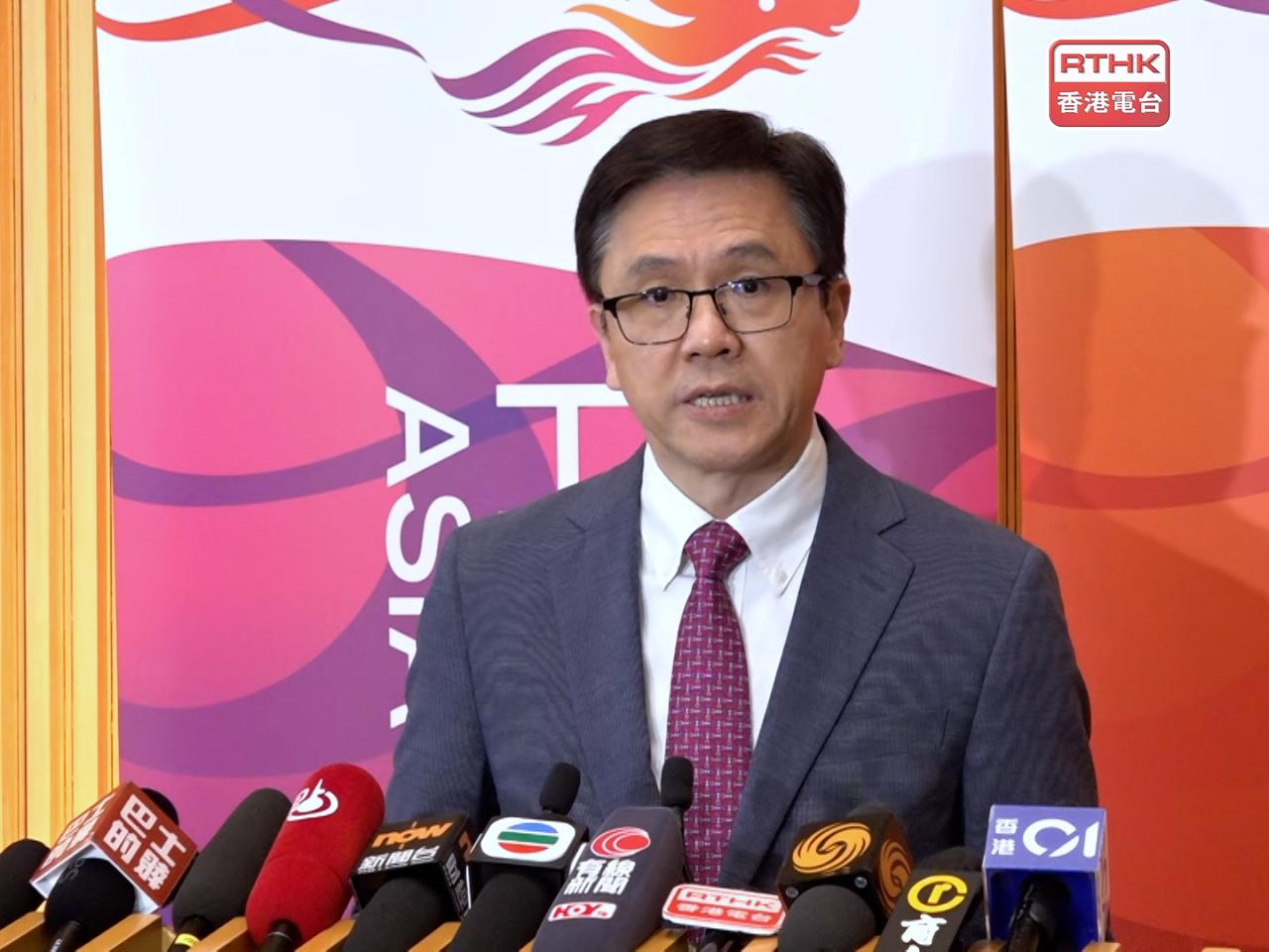 孫東指出，在財政相對比較收緊的情況下，未來在創科的支持和發展會更有重點，更有針對性去做。（鍾家銘攝）