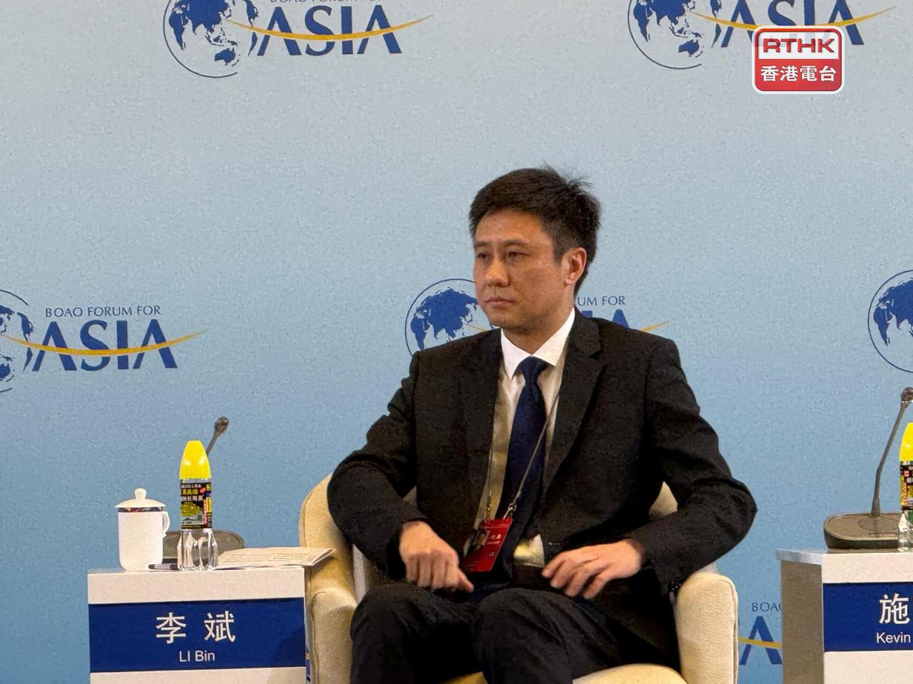 李斌稱發達經濟體貨幣政策外溢影響加大，對亞洲經濟體保持經濟平穩運行帶來新挑戰。（李意琴攝）