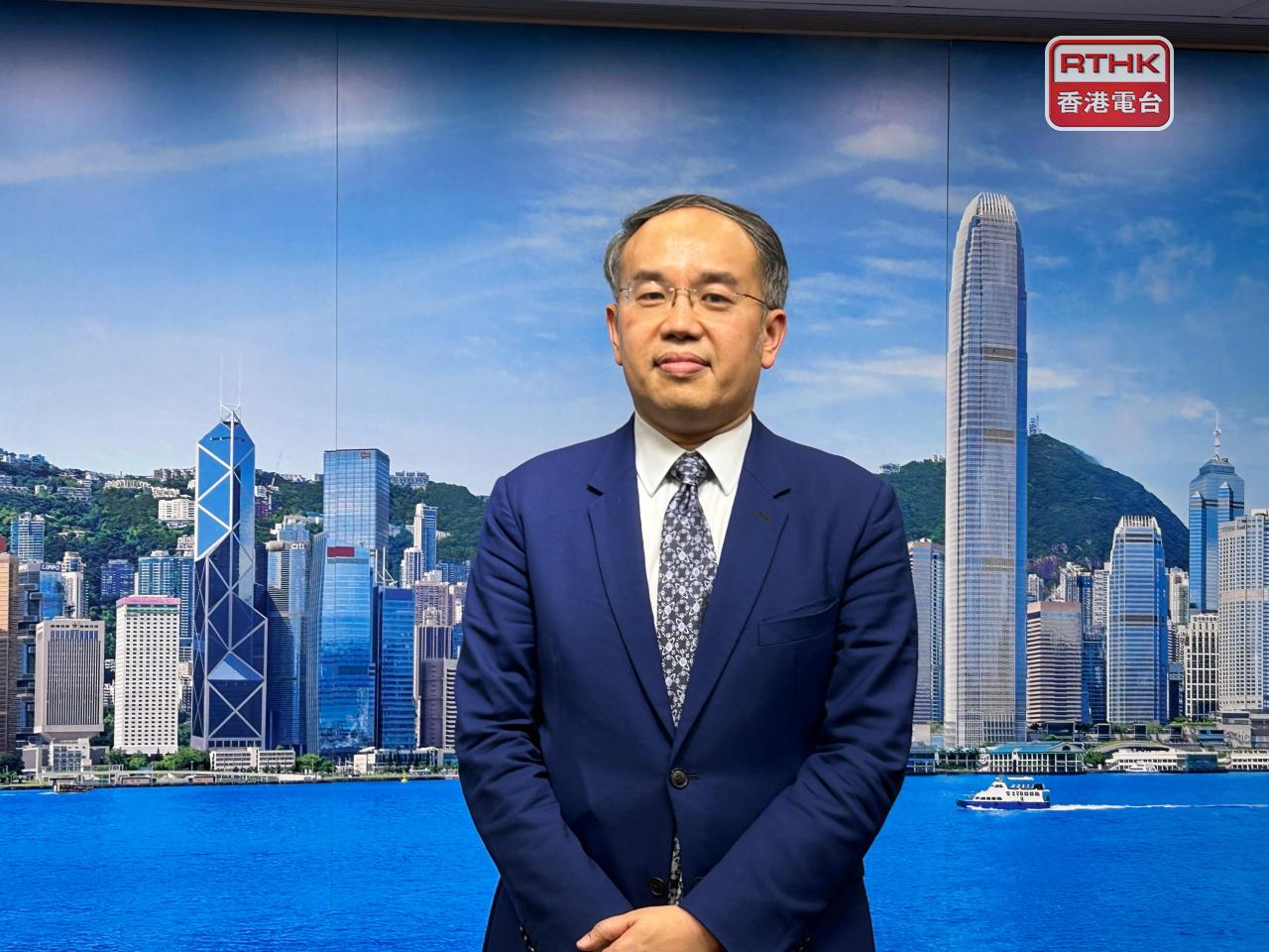 許正宇表示，回歸以來，香港成功克服重重挑戰，堅持改革創新，國際金融中心的地位更趨穩固。（港台圖片）