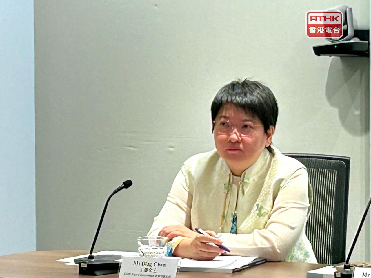 丁晨稱流入香港的資本仍然以南向資金為主，要吸引國際資金持續流入需要一段時間。（羅煒皓攝）