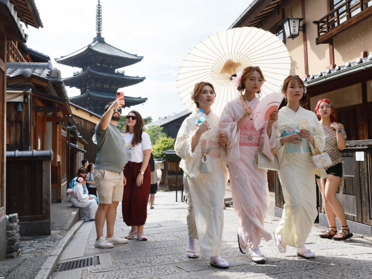 Japanese tourism numbers were boosted by a jump in arrivals from mainland China, South Korea, Singapore, India, the United States and Germany. File photo: AFP
