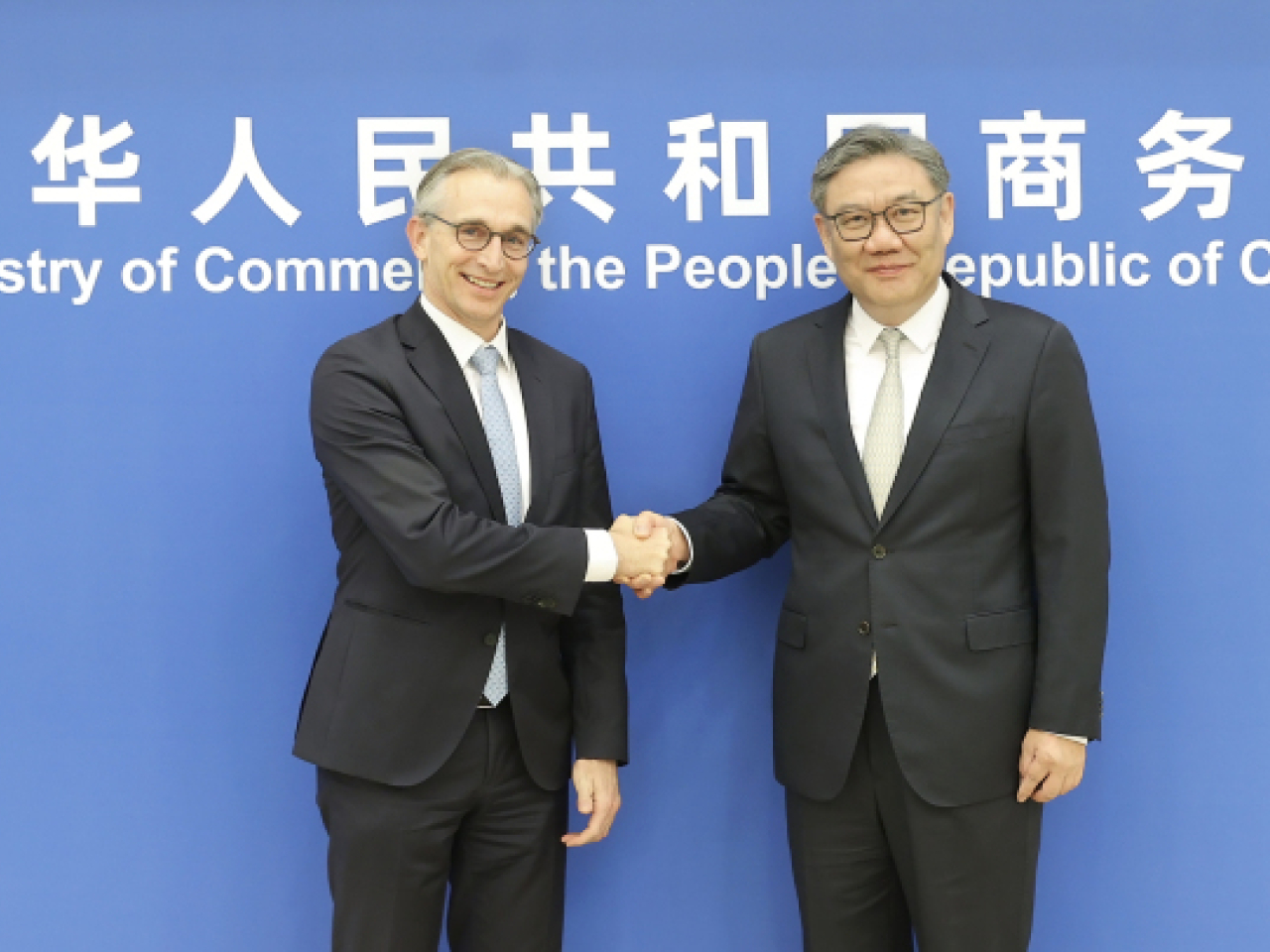 王文濤會見荷蘭皇家飛利浦公司全球首席執行官賈博瑞。（商務部網站）