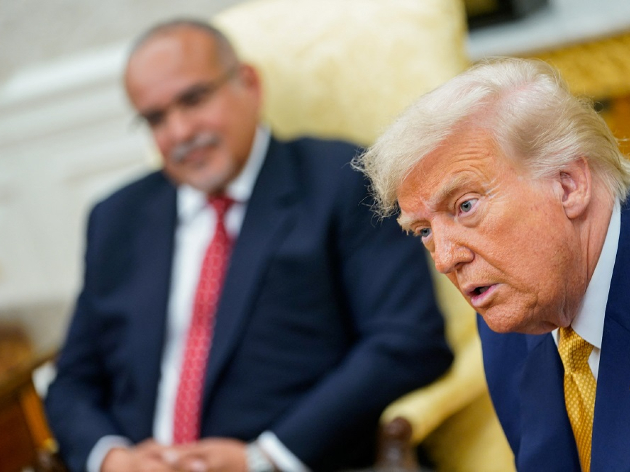 US President Donald Trump made the comments during a meeting with Bahrain's Crown Prince and Prime Minister Salman bin Hamad Al Khalifa at the Oval Office. Photo: Reuters