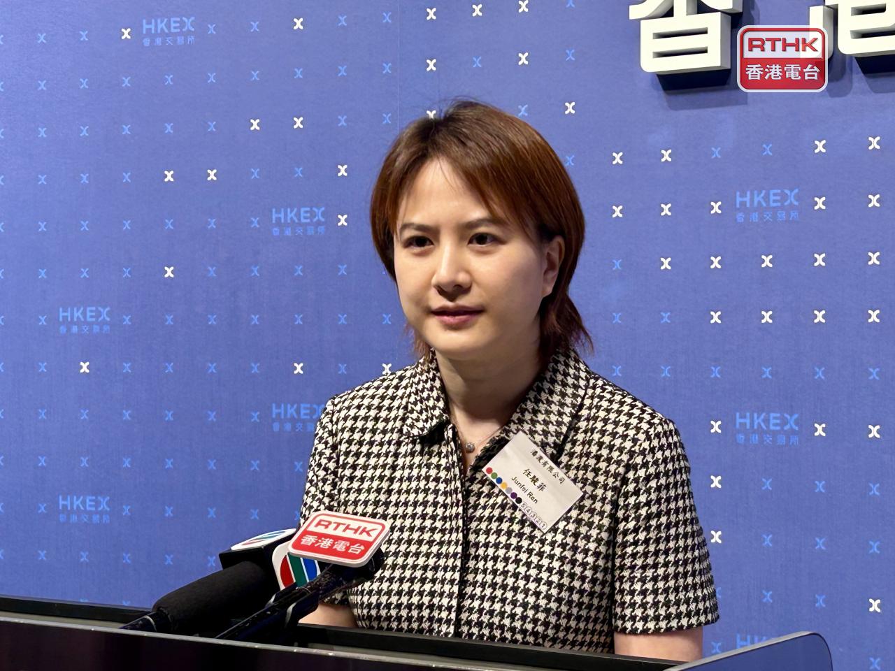任駿菲稱穩定幣對於虛擬資產行業是出入口，相信有關條例生效後，有助本港虛擬資產市場發展。（羅煒皓攝）