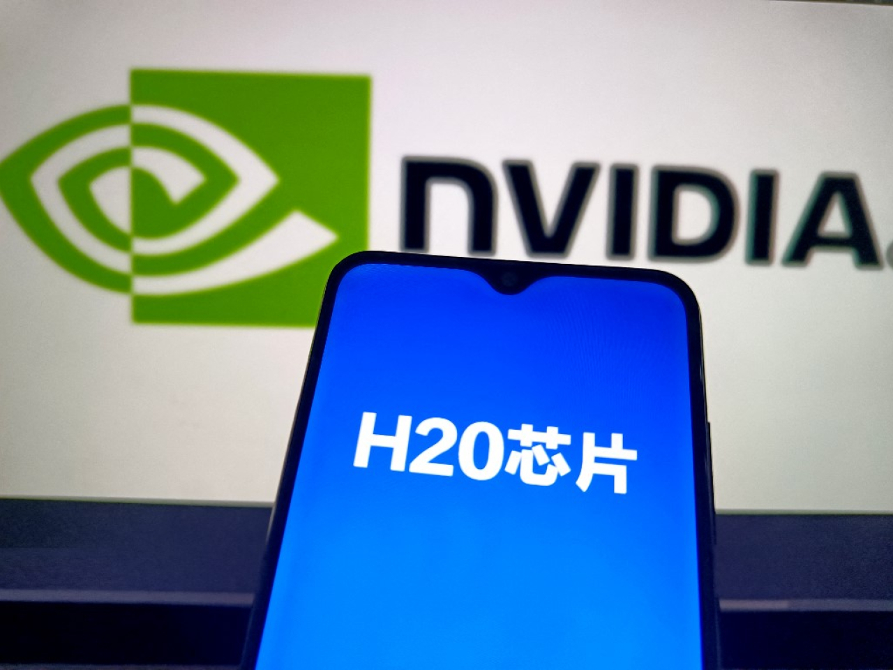 商務部指注意到美方近日主動表示，將批准對華銷售H20晶片。（法新社）