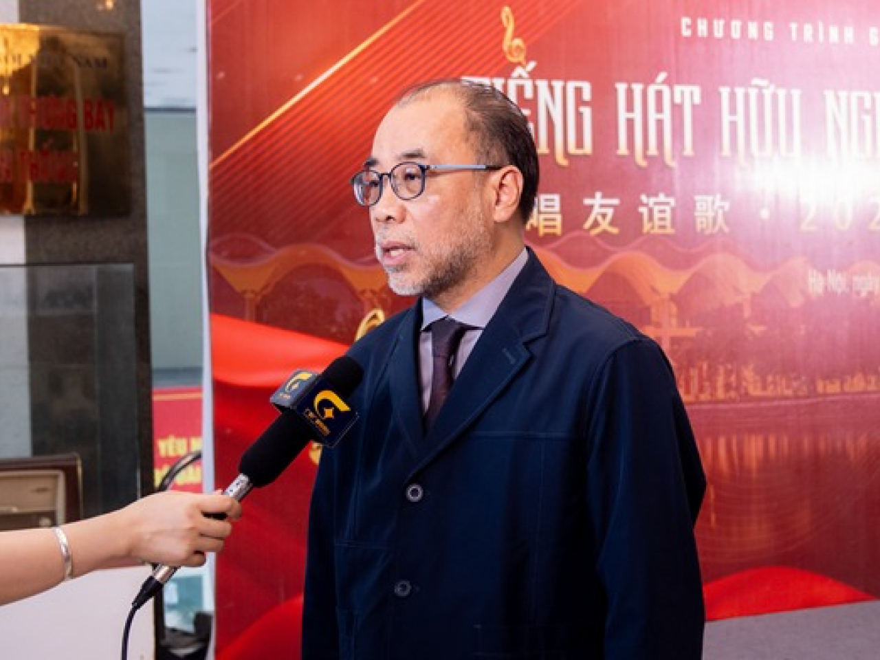 助理廣播處長李慶華期待通過音樂會，促進中越兩國青年更多交流。（廣西廣播電視台）