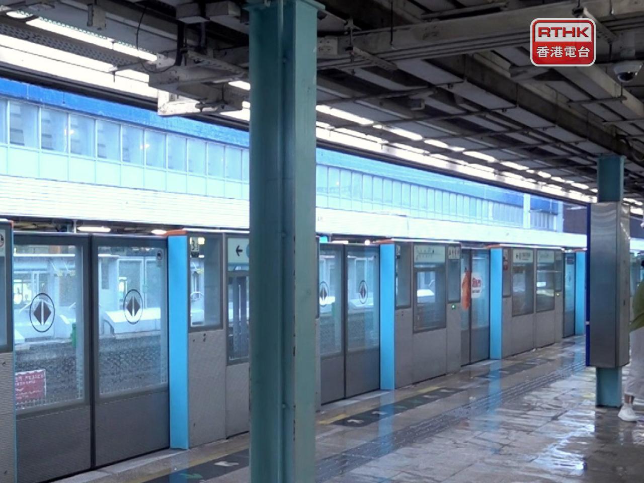 港鐵：所有露天段行駛列車已完成服務（陳韋丞攝）