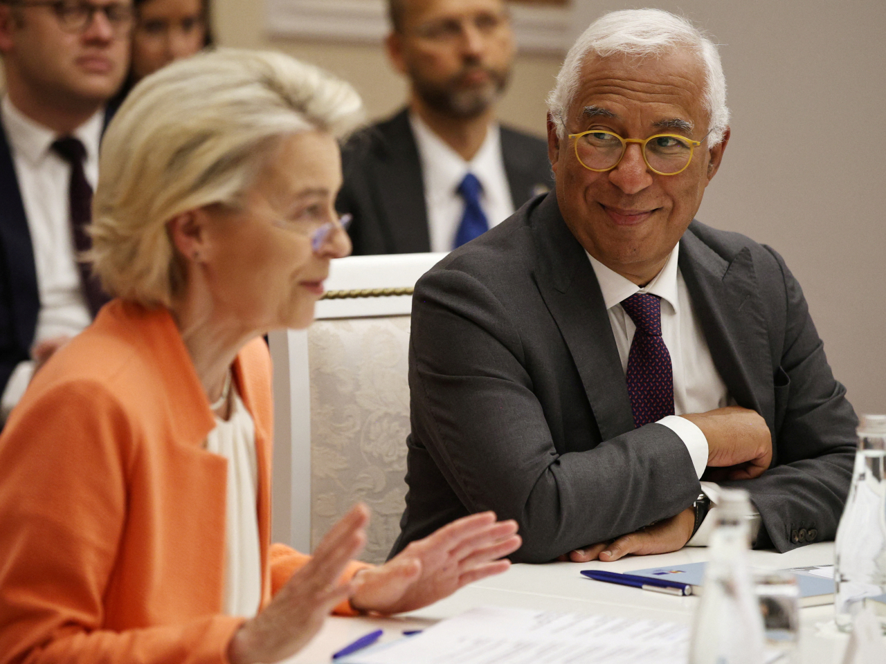 Ursula von der Leyen and European Council president Antonio Costa will represent their region at the summit with China. File photo: Reuters