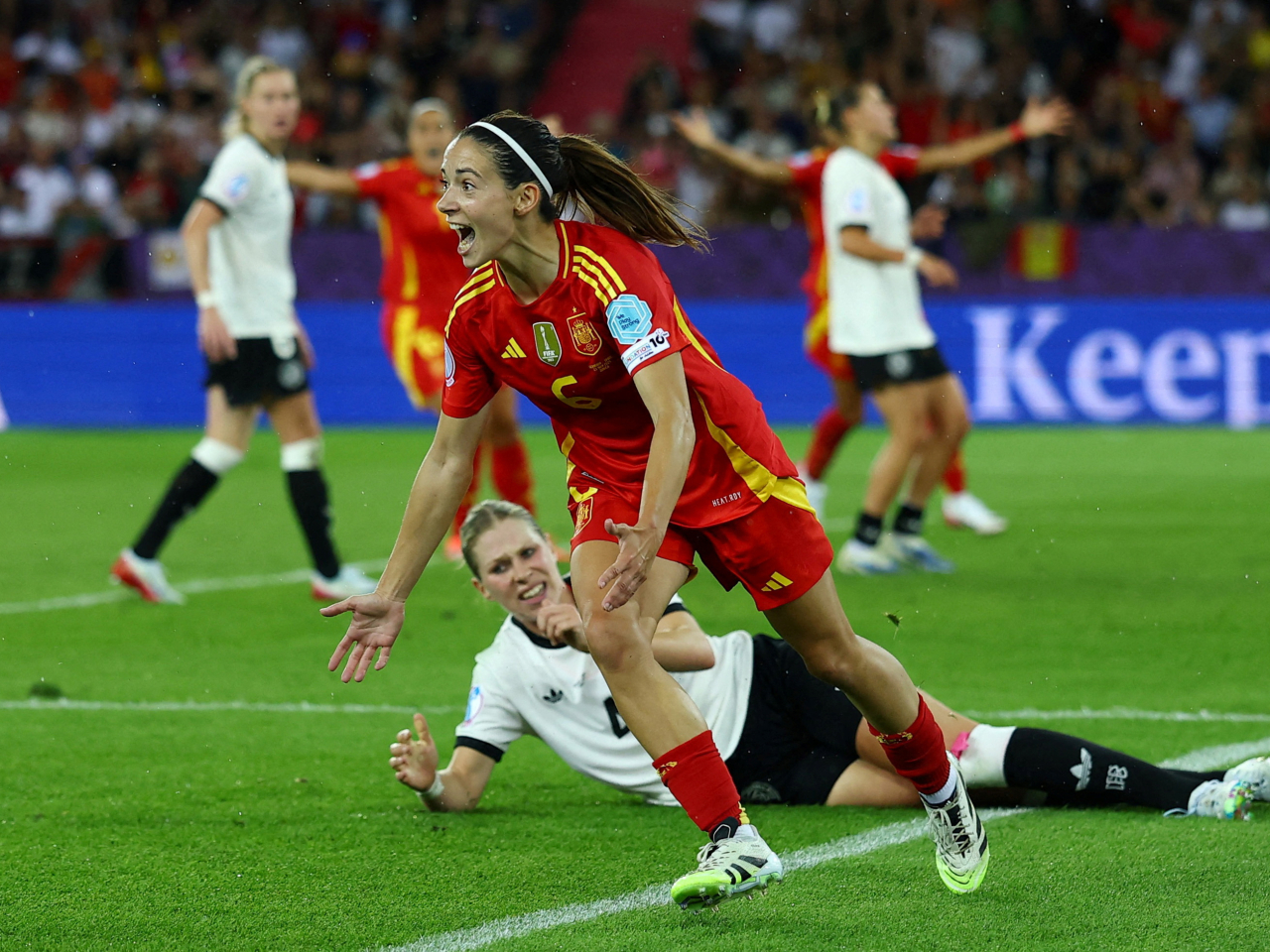 Aitana Bonmati fired home the only goal of the match late in extra time to send Spain to Basel. Photo: Reuters