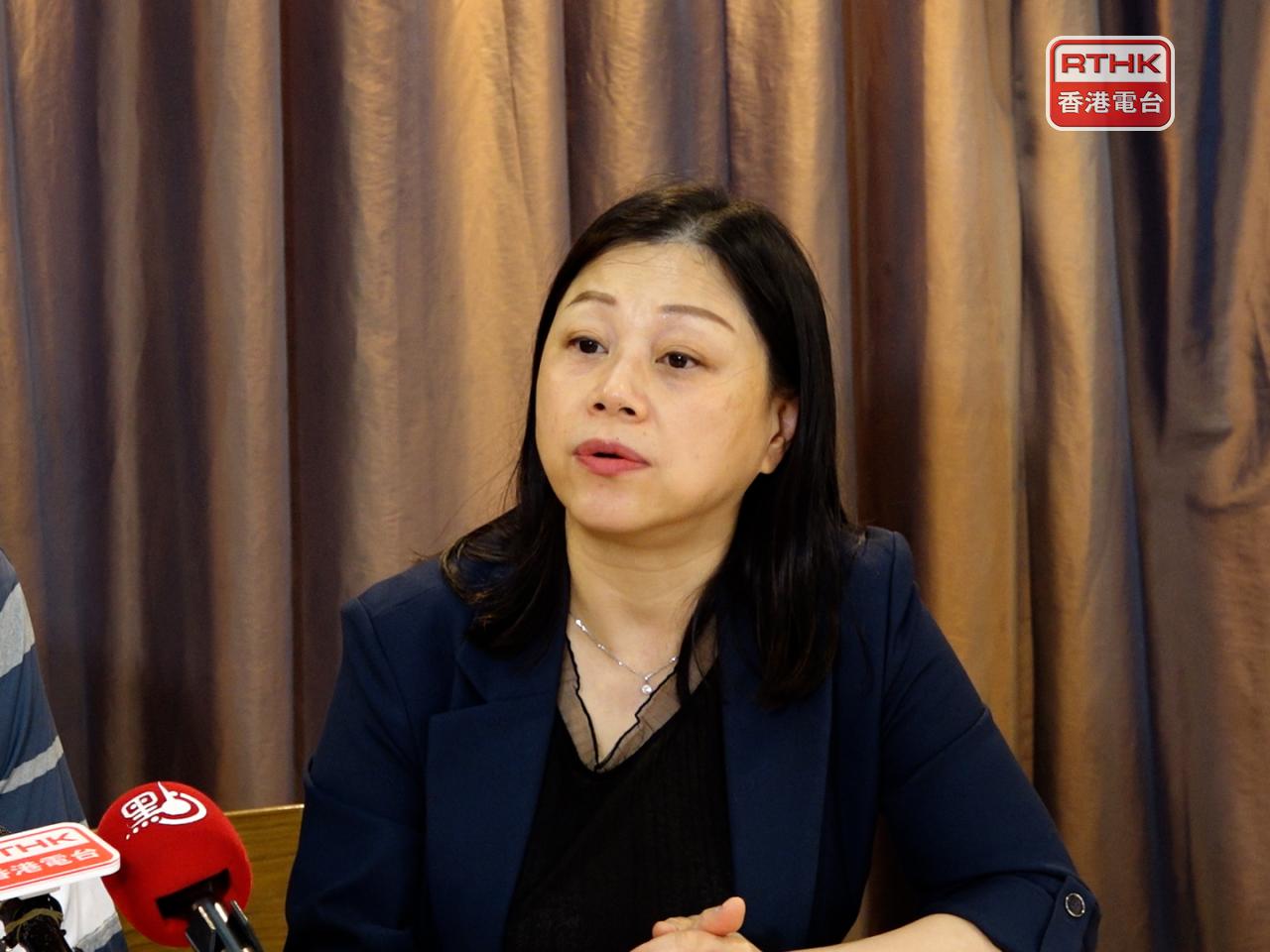 Wong Hiu-kwan says security guards brought in under the import scheme have helped cut costs at her housing estate by up to 20 percent. Photo: RTHK