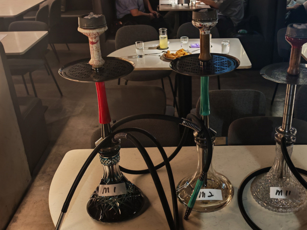 控煙酒辦人員在行動中檢取的水煙。(政府新聞處)
