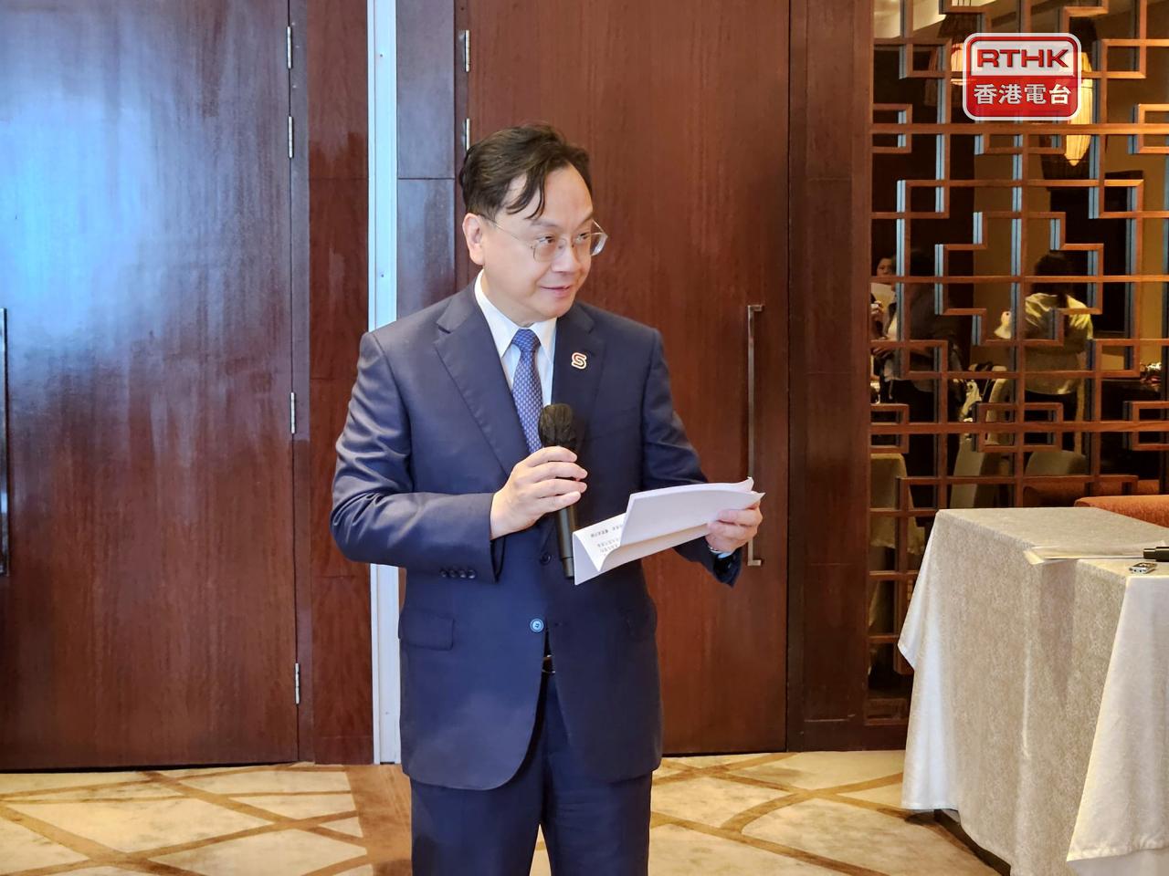 盧煜明希望活動可進一步彰顯香港作為盛事之都，同時推動科創。（陳曉慶攝）