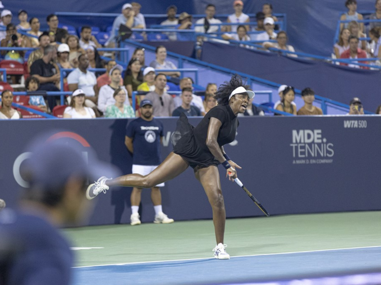 Venus Williams is looking forward to next month's Cincinnati Open after bowing out at the DC Open in Washington. File photo: NurPhoto via AFP