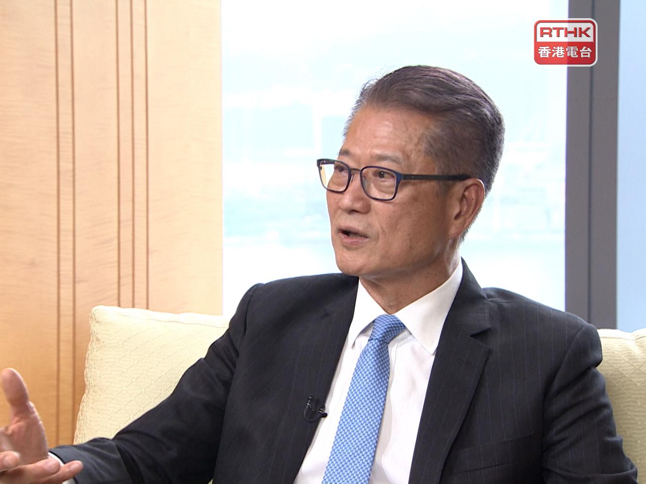 Paul Chan says the city's economic growth is supported by exports, investments and private consumption. File photo: RTHK