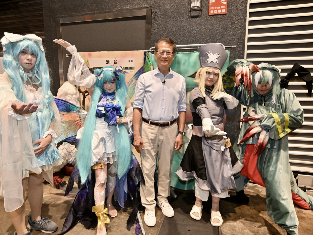 陳茂波說，動漫節會展現場非常熱鬧，充分感受到其豐富多元、中西薈萃的獨特氛圍。（陳茂波社交網站圖片）