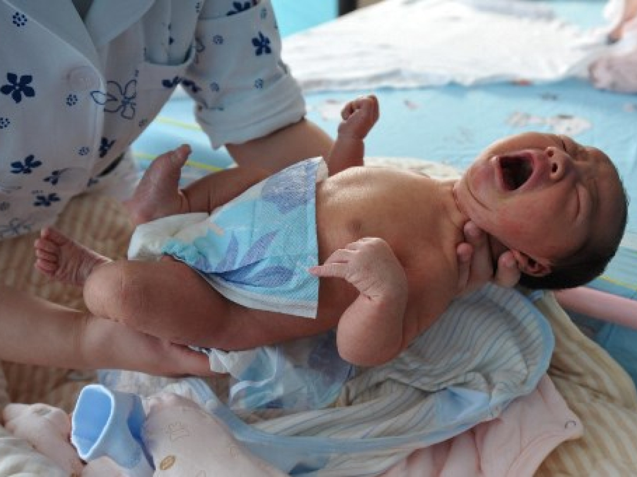 The subsidy programme will offer families 3,600 yuan per year for each child under the age of three. File photo: AFP