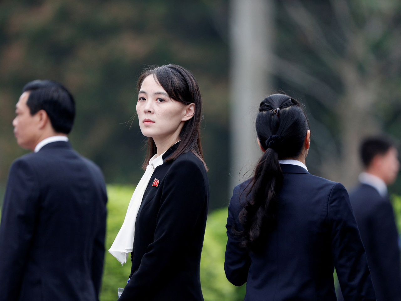 金與正承認領袖金正恩與美國總統特朗普的個人關係不錯。（路透社資料圖片）
