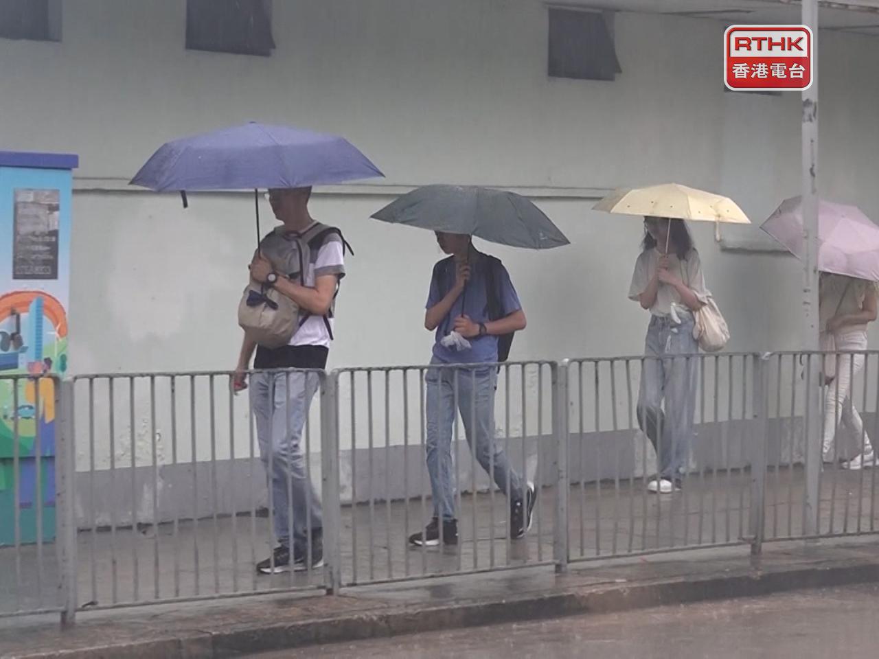 The observatory says the rain was particularly heavy on parts of Hong Kong and Lamma islands. Photo: RTHK