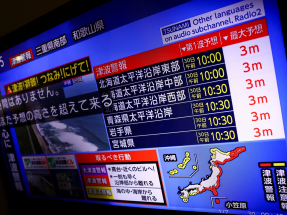 The Japan Meteorological Agency has issued tsunami warnings for coastal regions in Japan. Photo: Reuters