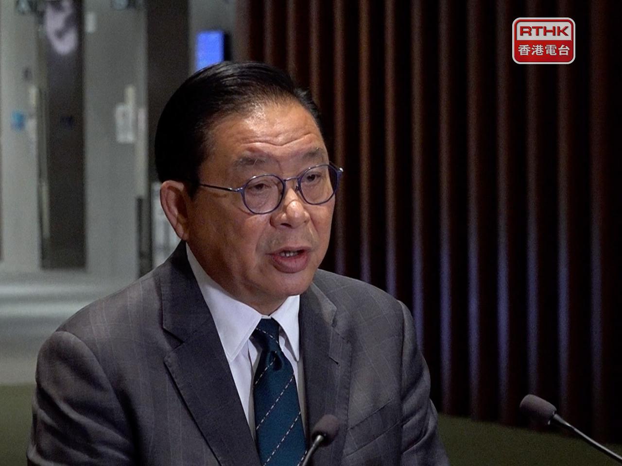 林健鋒說，香港零關稅政策很有吸引力，加上近期香港吸引不少人才，他相信對外資發展有好處。（港台圖片）