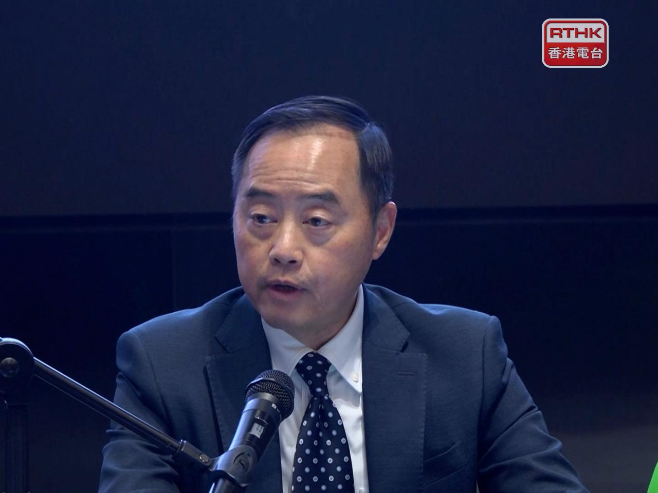 黃志光表示，將採取多管齊下的策略，提升公眾網絡安全意識、支援不同業界和團體。（梁禎祥攝）