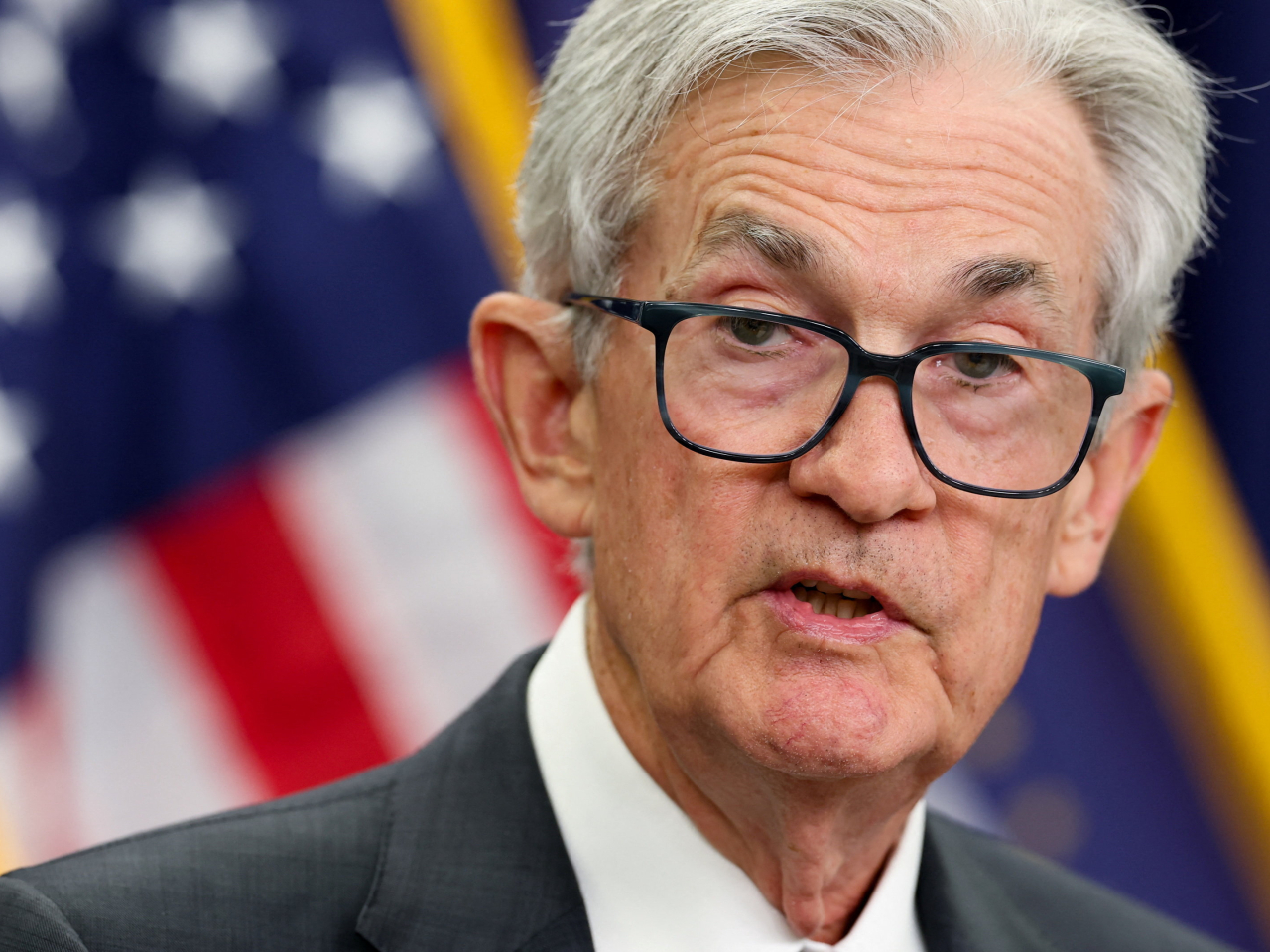 Fed chairman Jerome Powell resists calls from the president to lower rates and defends the independence of the central bank. File photo: Reuters