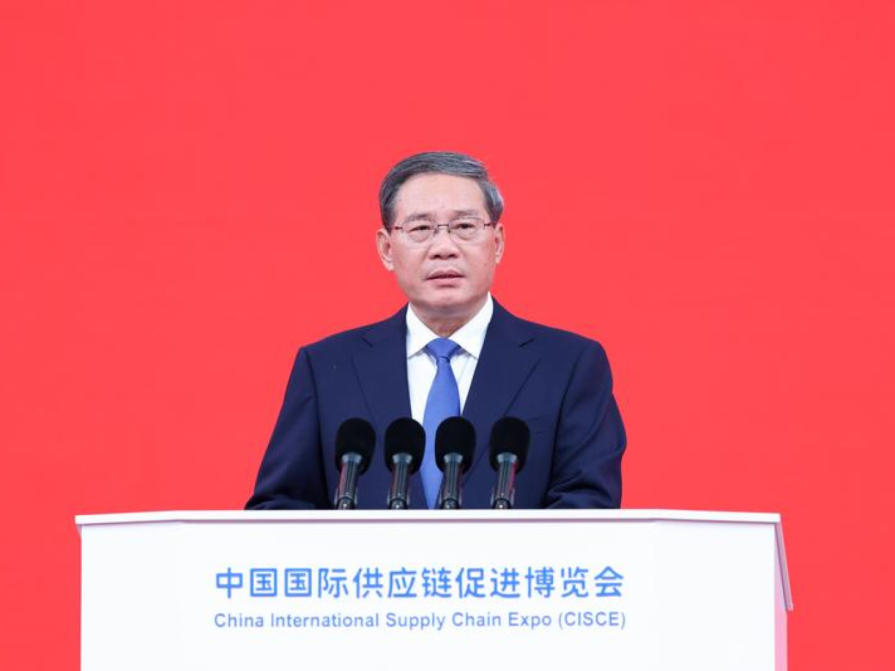 李強祝賀恩森吉永瓦就任盧旺達總理。（新華社資料圖片）