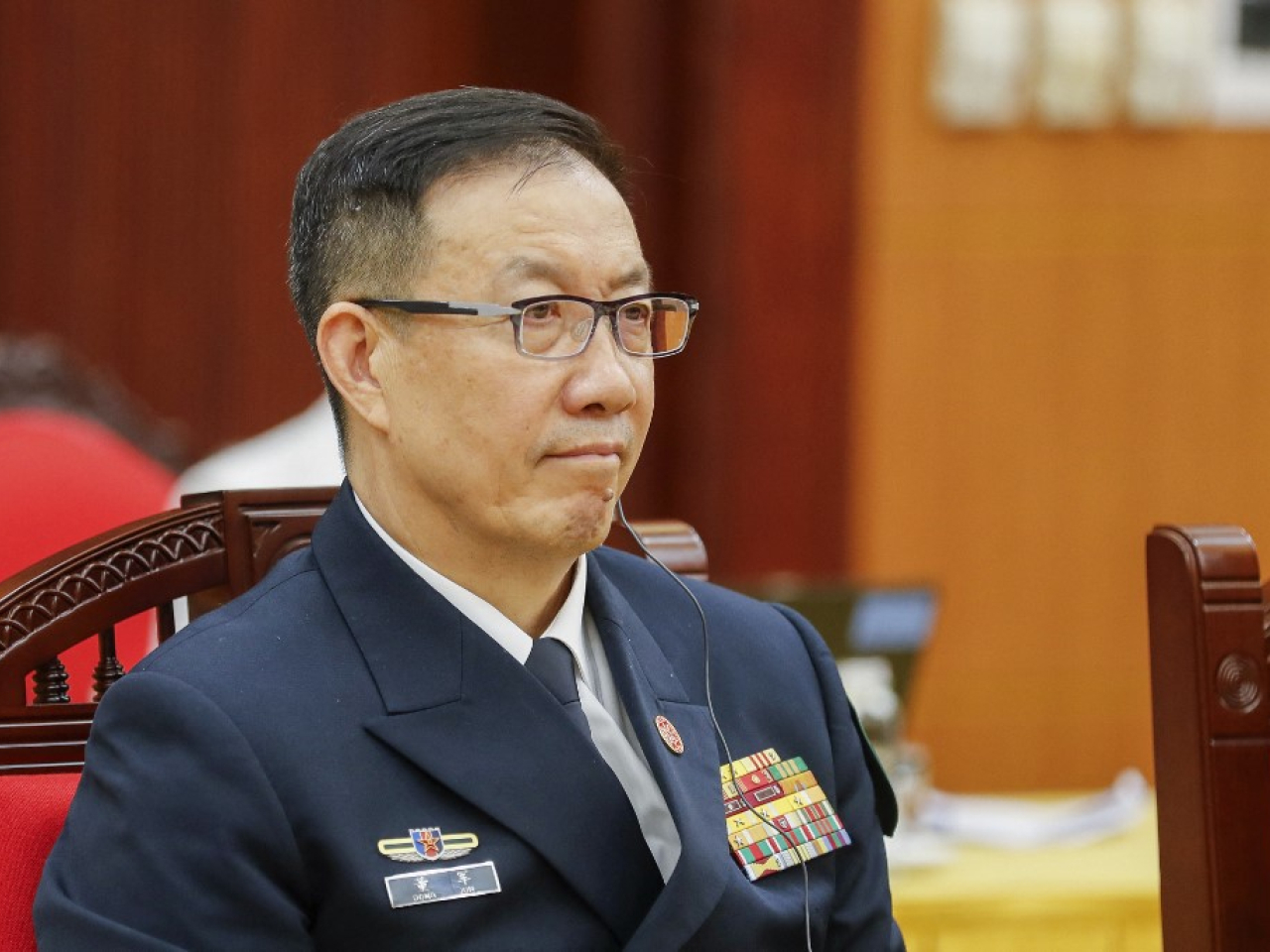 董軍表示，人民軍隊將堅定不移推進政治建軍，全面加強練兵備戰。（法新社資料圖片）