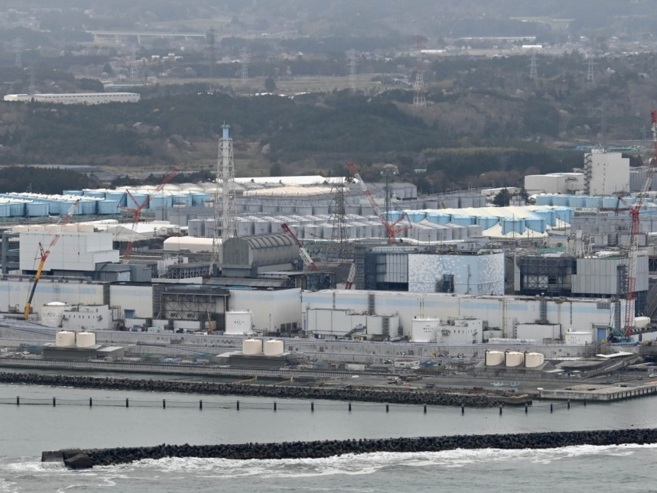 東電重啟福島第一核電站核污水排海。（法新社資料圖片）