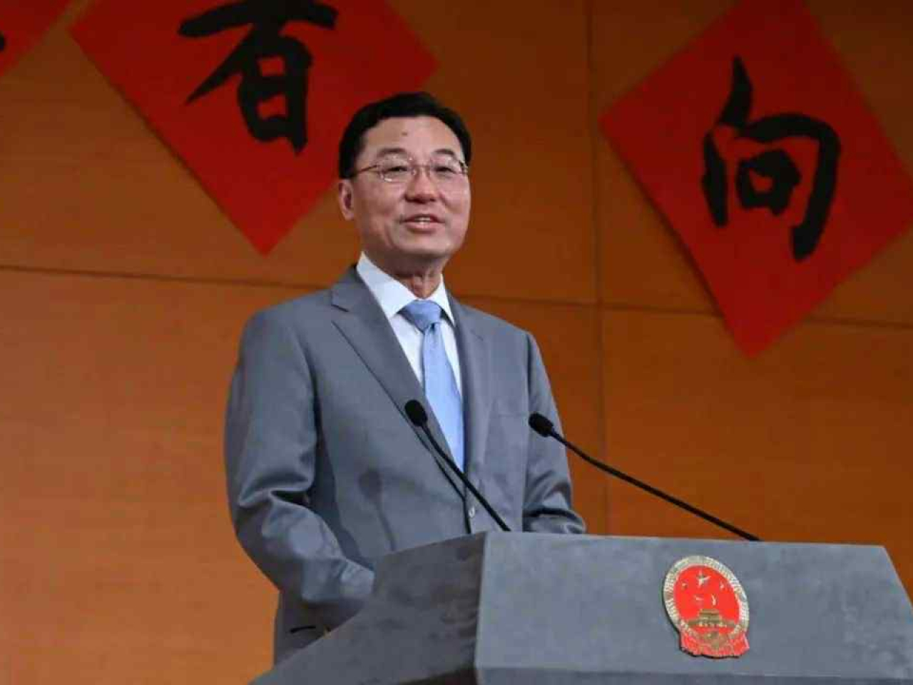 謝鋒說，世界容得下各國共同繁榮，不同文明完全可以交相輝映。 （中國駐美大使館微信公眾號）