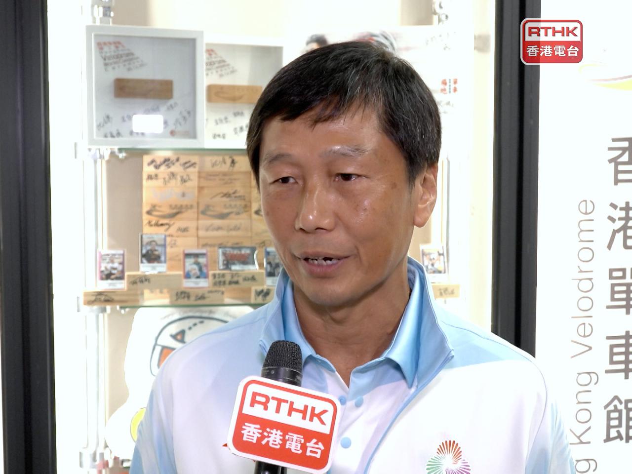 楊德強表示，當局會於最後階段加強宣傳全運會，並呼籲巿民投入參與，入場支持運動員。（孔令輝攝）