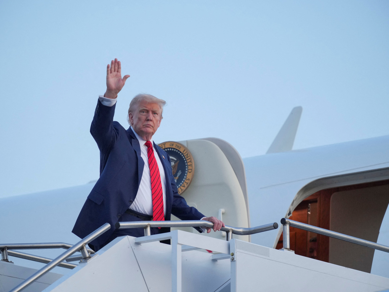 US President Donald Trump said that he would pick an "exceptional replacement" to his labour statistics chief. Photo: Reuters