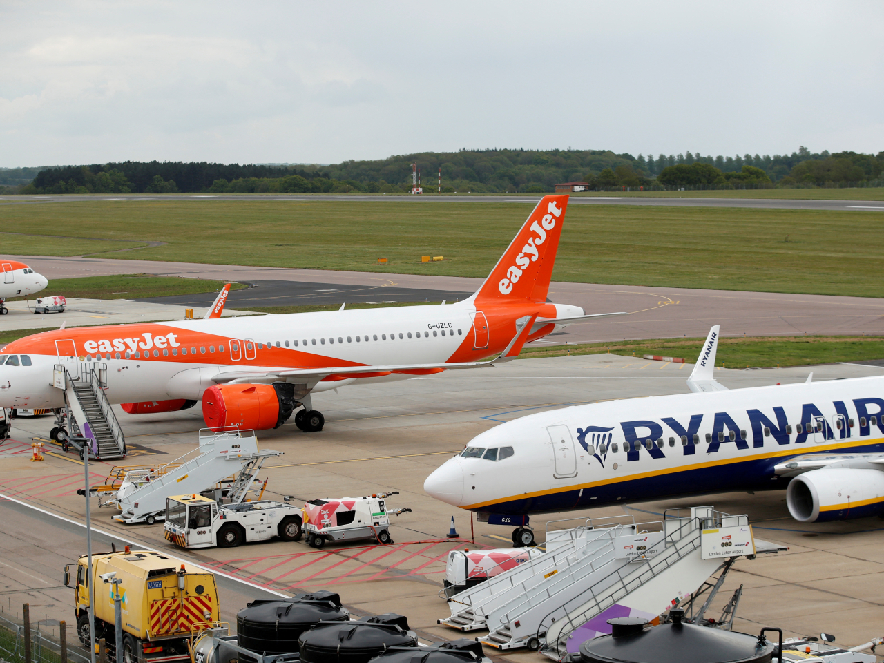 British Transport Police said in a statement they arrested a 42-year-old man at Luton airport, north of London. File photo: Reuters