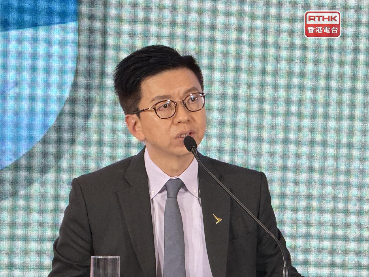 林紹波稱國泰已累計投資遠超1000億元，每項投資決定都經過審慎考慮。（任浩鋒攝）
