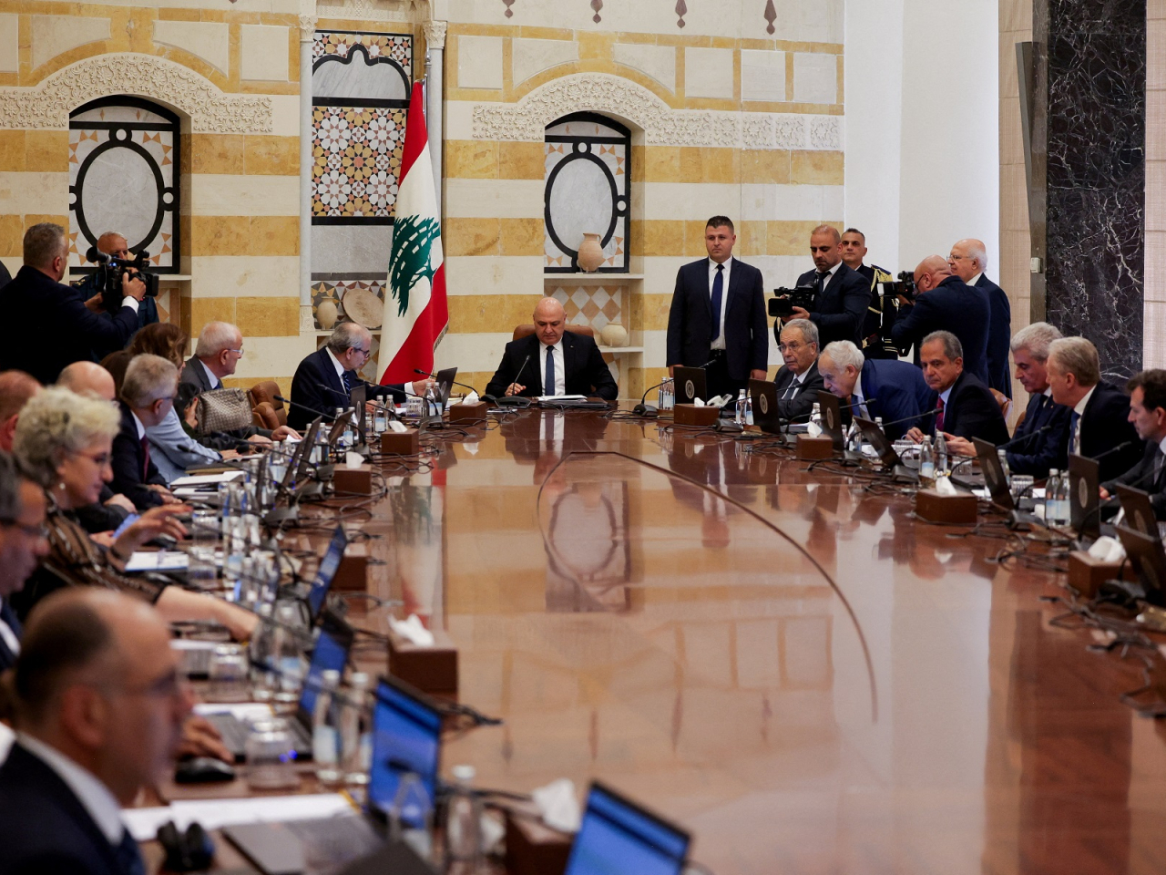 Lebanon's cabinet had tasked the army with developing a plan to restrict weapons only to government forces by the end of the year. Photo: Reuters